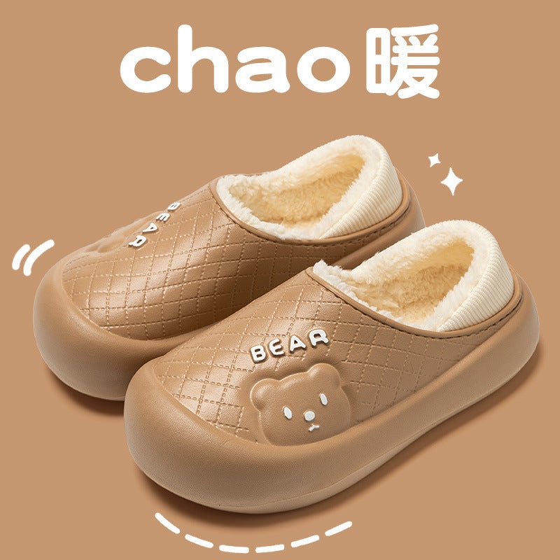 Cotton Slippers Women'S Household Indoor Warm Home Shoes Couple Slippers Men'S Winter Home Shoes Manufacturers - Image 2